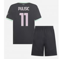 AC Milan Christian Pulisic #11 Koszulka Trzecia dzieci 2024-25 Krótki Rękaw (+ krótkie spodenki)